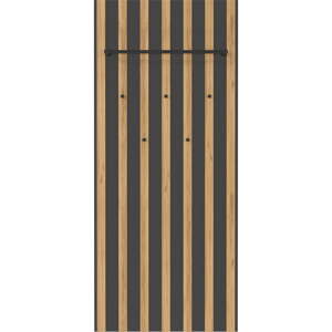 Antracitno siva/u prirodnoj boji ploča za vješanje garderobe u dekoru hrasta 64x148x14 cm Renell – Germania