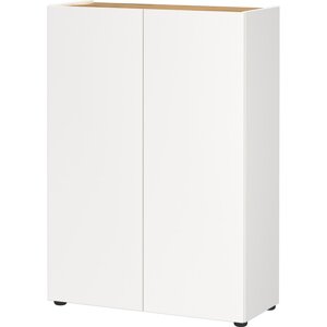 Bijeli ormarić za cipele u dekoru hrasta 74x105x33 cm Alviano – Germania