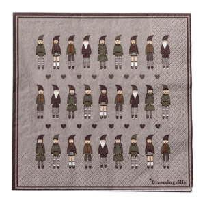 Papirnati ubrusi u setu 20 kom 33x33 cm Niklaus – Bloomingville