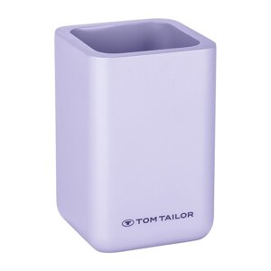 Ljubičasta čaša za četkice za zube od polyresina Tom Tailor T-Rounded – Wenko