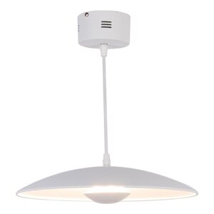 Bijela LED viseća svjetiljka s metalnim sjenilom Lund – Candellux Lighting