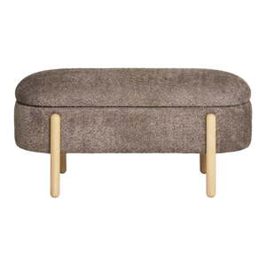 Smeđa klupa od bouclé tkanine Branca – House Nordic