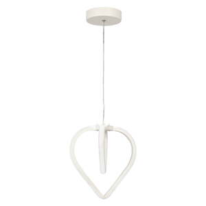 Bijela metalna LED viseća svjetiljka ø 22 cm Sevinc – Squid Lighting