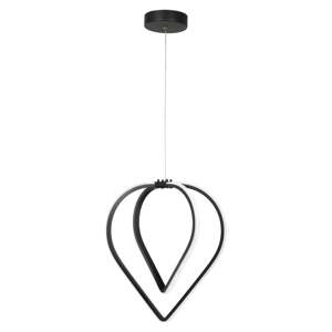 Crna metalna LED viseća svjetiljka ø 33 cm Pars – Squid Lighting