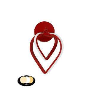 Crvena metalna LED zidna lampa Sevinc – Squid Lighting