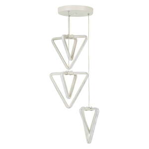 Bijela metalna LED viseća svjetiljka ø 20 cm Baris – Squid Lighting