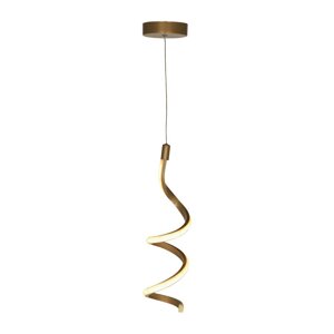 Metalna LED viseća svjetiljka u brončanoj boji ø 12 cm Hilton – Squid Lighting