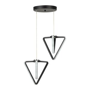 Crna metalna LED viseća svjetiljka ø 20 cm Baris – Squid Lighting