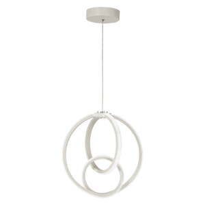 Bijela metalna LED viseća svjetiljka ø 28,5 cm Neo – Squid Lighting