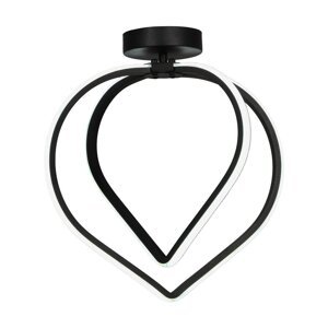 Crna metalna LED stropna svjetiljka Pars – Squid Lighting
