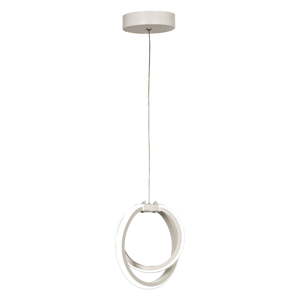 Bijela metalna LED viseća svjetiljka ø 25 cm Sezen – Squid Lighting