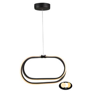 Crna metalna LED viseća svjetiljka ø 42 cm Loca – Squid Lighting