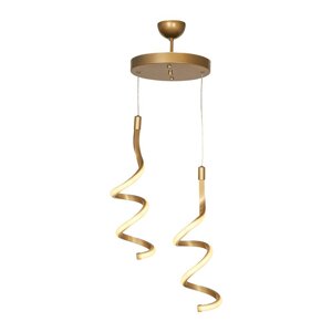 Metalna LED viseća svjetiljka u brončanoj boji ø 25 cm Hilton – Squid Lighting