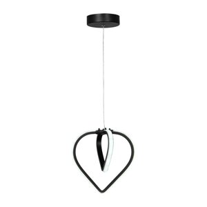 Crna metalna LED viseća svjetiljka ø 22 cm Sevinc – Squid Lighting