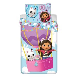 Pamučna dječja posteljina za krevet za jednu osobu 140x200 cm Gabby's Dollhouse "Balloon"  – Jerry Fabrics