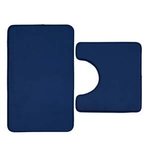 Tamno plave kupaonske prostirke u setu 2 kom za WC 50x80 cm Anti-Bacterial – Catherine Lansfield