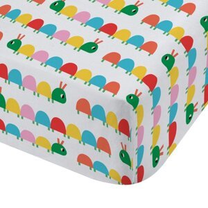 Dječja plahta s gumom za krevet za jednu osobu 90x190 cm Curious Caterpillar – Catherine Lansfield