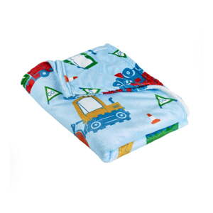 Plava deka za bebe od flisa 130x170 cm Digger Dreams – Catherine Lansfield