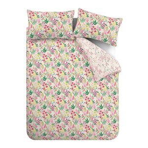 Ružičasta posteljina za bračni krevet/za produženi krevet 230x220 cm Tilly Floral – Catherine Lansfield
