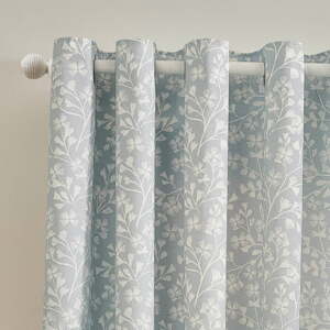 Plave zavjese u setu 2 kom 229x229 cm Brooke Floral – Catherine Lansfield