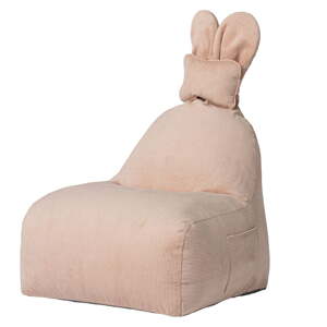 Svijetlo ružičasta dječja vreća za sjedenje Funny Bunny – The Brooklyn Kids