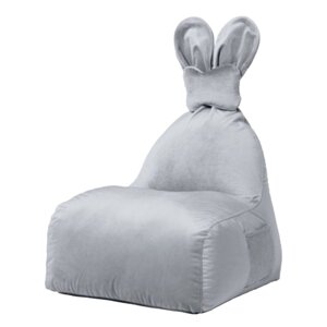 Svijetlo siva dječja vreća za sjedenje Funny Bunny – The Brooklyn Kids