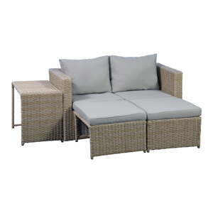 Bež/svjetlo smeđa vrtna garnitura za 2 osobe Modular – Unique Furniture