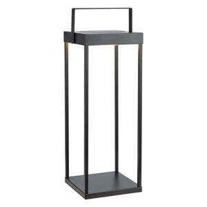 Crna LED lanterna sa solarnim panel/s USB za eksterijer (visina 53 cm) Pure – Markslöjd