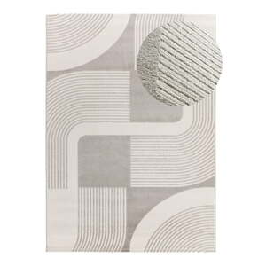 Svijetlo sivi/boje slonovače tepih 80x150 cm Flora – Universal