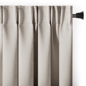 Bež zatamnjujuća/termo izolacijska zavjesa 140x270 cm Pleat – Restilo