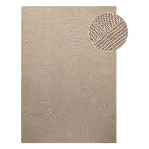 Bež ručno rađen vunen tepih 80x150 cm Eleni Light Beige – Hanse Home