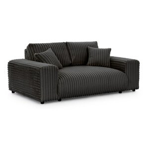 Tamno siva sofa od samta 178 cm Justin – Ropez