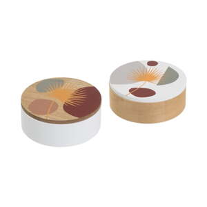 Kutije za pohranu u setu  2 kom s poklopcem/dekorativne ø 17x6,5 cm – Casa Selección