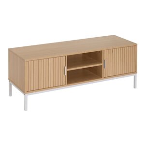 TV komoda u dekoru hrasta u prirodnoj boji 120x45x40 cm Mid-Lines – Casa Selección