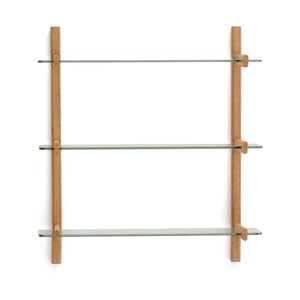 Stakleni modularni sustav polica u prirodnoj boji 90x98x30,5 cm Sitra – Kave Home