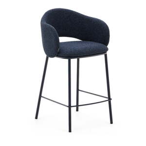 Tamno plava barska stolica (visine sjedala 65 cm) Maina – Kave Home