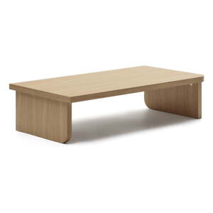 Stolić za kavu u dekoru hrasta u prirodnoj boji 75x140 cm Oaq – Kave Home