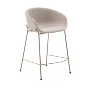 Bež barska stolica (visine sjedala 65 cm) Yvette – Kave Home