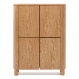 Ormarić u dekoru jasena u prirodnoj boji 100x134x40 cm Salaya – Kave Home