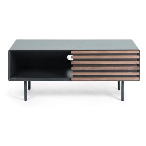 Crna TV komoda u dekoru oraha 120x48,5x45 cm Kesia – Kave Home