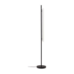 Crno-bijela LED stojeća svjetiljka sa staklenim sjenilom (visina 150 cm) Vauxall – Kave Home
