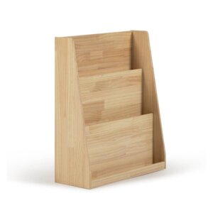 Dječja biblioteka od masivnog bora u prirodnoj boji 59,5x69,5x23 cm Adiventina – Kave Home