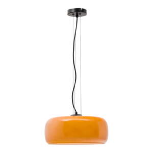 Narančasta LED viseća svjetiljka sa staklenim sjenilom ø 38 cm Reig – Kave Home
