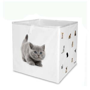 Bijeli tekstilni organizator za dječje igračke 32x32x32 cm The Cutest Ones – Butter Kings