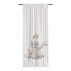 Bež dječja zavjesa od pamučnog satena 110x170 cm Hugging Bunnies – Butter Kings