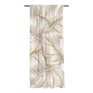 Zavjesa od pamučnog satena u zlatnoj boji 110x170 cm Golden Leaves – Butter Kings