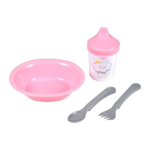 Plastičan dječji set posuđa 4 kom Cloud – Bébé Douceur