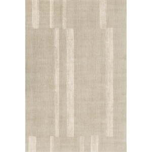 Sivo-bež vunen tepih 133x190 cm Agnus Brush Lines – Agnella