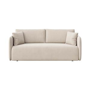 Bež baršunasti sklopiva sofa 220 cm Chaum – Rodier