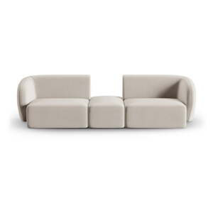 Bež baršunasti sofa 246 cm Paolo – Milo Casa